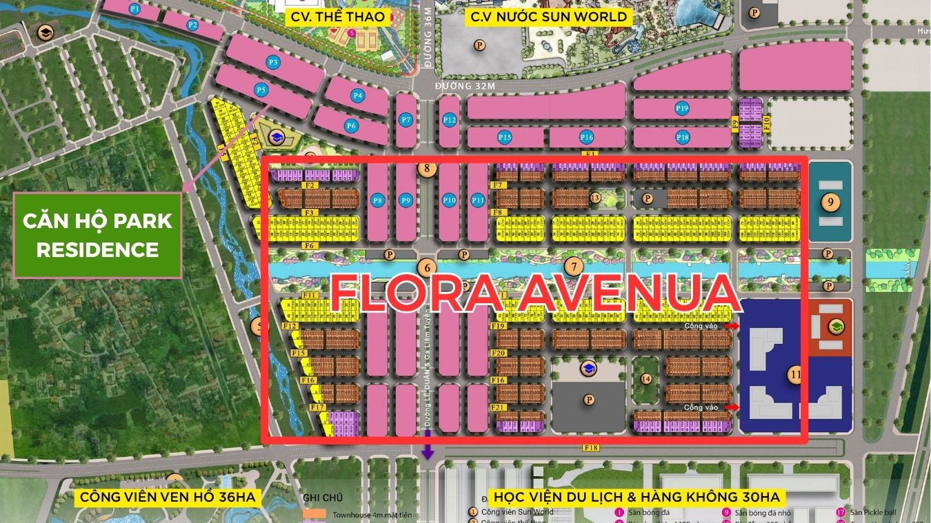 Mặt Bằng Tổng Thể Sun Urban City